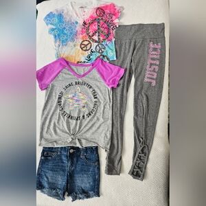 Justice 4 piece lot Size 10 10slim